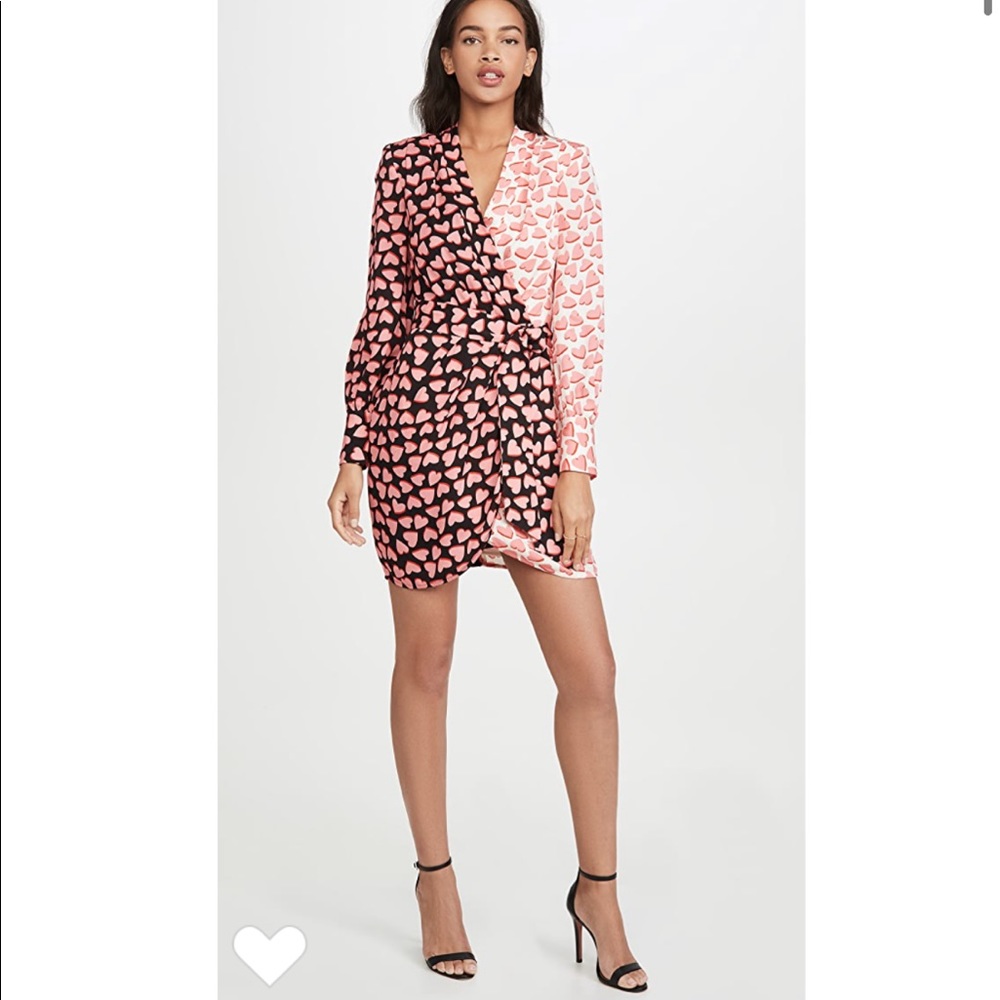 Rebecca Vallance Twin Hearts Wrap Dress